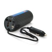 Инвертор напряжения POWERMASTER, 12V / 220V, 150W с модифицированной синусоидой, 1 универсальные розетки, клеммы