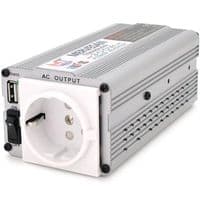 Інвертор напруги Mervesan MSI-300-12 (300W), 12/220V, approximated, 1Shuko, USB, клем + затискач, Box.Q16