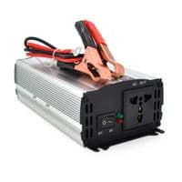 Инвертор напряжения CJ-500Q (DC:250W), 12 / 220V с аппроксимированной синусоидой, 1 универсальная розетка, крокодилы, BOX