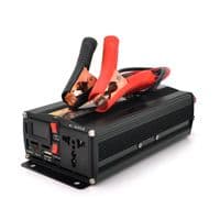 Инвертор напряжения POWERMASTER, 24V / 220V, 600W с модифицированной синусоидой, 1 универсальная розетка, клеммы