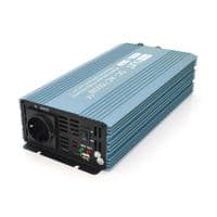 Інвертор напруги Mexxsun MXS-1500, 24V / 220V, 1500W з модифікованою синусоїдою, 2 Shuko, клемні дроти, Q4