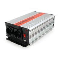 Інвертор напруги RITAR RSX-2000, 12V / 220V, 2000W з апроксимованою синусоїдою, 2xShuko, 1xUSB, клемні дроти, BOX, Q6