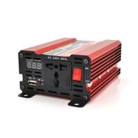 Инвертор напряжения NV-500(300Вт)+LCD, 12 / 220 с аппроксимированной синусоидой, 1 универсальные розетка, Клемы, Box