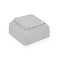 Выключатель одинарный наружного монтажа O0021, White, Q20