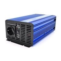 Инвертор напряжения с правильной синусойдой Carspa-SINUS P1000-242 (1000Вт), 24 / 220V, 1xShuko, 1USB, клеммы, Box Q4