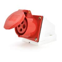 Розетка кабельна накладна SF-114, 4 контакти, 3Р+E, 16А, 380V, IP44