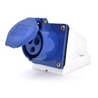Розетка кабельна накладна SF-123, 3 контакти, 2Р+E, 32А, 380V, IP44
