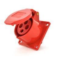 Розетка накладна пряма SF-314, 4 полюси, 3Р+E, 16А, 380V, IP44