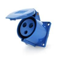 Розетка накладна пряма SF-323, 3 полюси, 2Р+E, 32А, 380V, IP44
