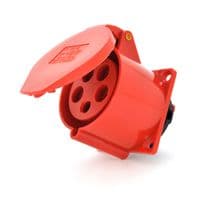Розетка накладна пряма SF-325, 5 полюсів, 3Р+N+E, 32А, 380V, IP44