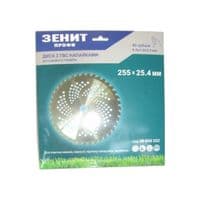 Нож для триммера Зенит "ПРОФИ" диск 255х25.4 мм 40 ТВС зубцов (40640252)