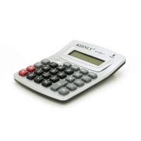 Калькулятор офисный KEENLY KK-800A-1, 27 кнопок, размеры 140*110*30мм, Silver, BOX