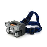 Налобний ліхтарик Voltronic MJ 2022,3 led 3W, 2 Led Cob, 4 режими, корпус-пластик, водостійкий, ip44, живлення АКБ вбудований ААА, USB micro кабель, 650