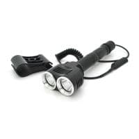 Ліхтар підствольний Bailong BL-Q2822, 2LED Cree XML-T6, 6W, кабель з кнопкою, 2х18650/8800mah, Black, IP56, МЗП+АЗП, 206х65х32х26мм, BOX