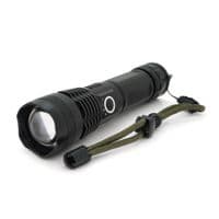 Ліхтар ручний Voltronic KY-P50X80, 1LED Cree XHP50.2, 19W, 5 режими, ZOOM,18650/6800mah/3xААА, Black, IP40, кабель USB-micro, 165х42х35мм, BOX