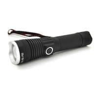 Ліхтар ручний BAILONG BL-A92-P50, 1LED P50, 10W, 3 режими, ZOOM, 18650 немає в комплекті, Black, IP44, USB-Type-C, 154х36х28мм, BOX