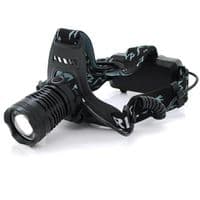 Налобний ліхтарик Bailong BL-803-P50, 5W, Zoom, 3 режими, корпус-пластик, водостійкий, ip44, живлення 2*18650, кабель USB, 6400K, BOX
