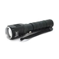 Ліхтар ручний Watton WT-087, 1LED Cree T6, 10W, 5 режимів, 18650/2800mah (перехідник 3*AAA), Black, IP44, МЗП+ АЗП, 155х33х28мм, BOX