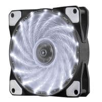 Кулер корпусной 12025 DC sleeve fan 3pin + 4pin - 120*120*25мм, 12V, 1100об / мин, 15LED, White
