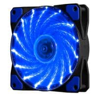 Кулер корпусной 12025 DC sleeve fan 4pin - 120*120*25мм, 12V, 1100об / мин, 15LED, Blue