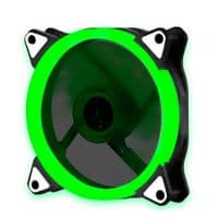Кулер корпусной 12025 DC sleeve fan 3pin + 4pin - 120*120*25мм, 12V, 1100об / мин, Green, односторонний