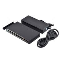 POE коммутатор FoxGate S6008-G2-AI POE (120W) [8 x FE POE + 2 uplink x GE RJ-45] + внешний БП 56V 2.14A