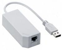 Контроллер USB 2.0 to Ethernet - Сетевой адаптер 10 / 100Mbps с проводом, White, Blister Q500