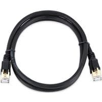 Патч-корд литий VEGGIEG, CCA, SSTP, RJ45, Cat.8, 1,5m, чорний