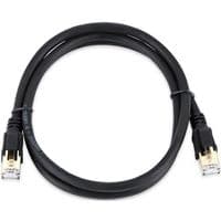 Патч-корд литий VEGGIEG, CCA, SSTP, RJ45, Cat.8, 2m, чорний