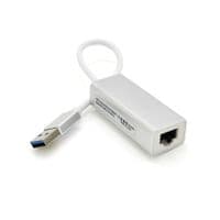Контроллер USB 3.0 to Ethernet VEGGIEG U3-S02 - Сетевой адаптер 100 / 1000Mbps с проводом, RTL-8152B, White, Metal, Blister-Box
