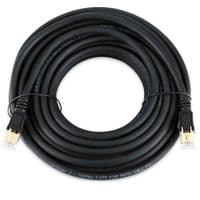 Патч-корд литий VEGGIEG, CCA, SSTP, RJ45, Cat.8, 15m, чорний