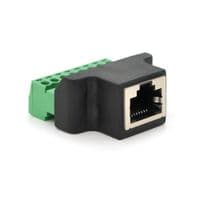 Клемна колодка 8-розрядна + RJ45 8P8С мама екранована