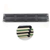 Патч-панель 48 порту UTP DUAL кат 5Е 19&amp;quot; 2U не екранована чорна Q20