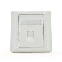 Каркас 86x86 pod 1 модуль Keystone Jack RJ-45 cat.5E UTP, 1 порт Q100