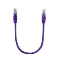Патч-корд литой RITAR, UTP, RJ45, Cat.5e, 0,3m, фиолетовый, Cu (медь)