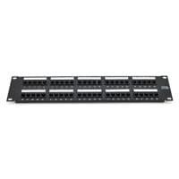 Патч-панель телефонна 50 портів UTP DUAL кат 3 19&amp;quot; не екранована, Black