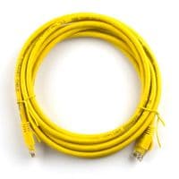 Патч-корд литой RITAR, UTP, RJ45, Cat.5e, 1m, желтый, Cu (медь) Q300