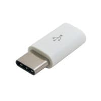 Переходник microUSB(F) =&amp;gt; Type-C(M), White, OEM