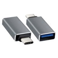 Переходник USB3.0(AF) OTG =&amp;gt; Type-C(M), Silver, OEM