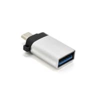 Переходник VEGGIEG TC-113 USB3.0(AF) OTG =&amp;gt; microUSB(M), Silver, Пакет