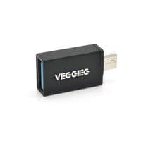 Переходник VEGGIEG V-OT01 USB2.0(AF) OTG =&amp;gt; microUSB(M), Black, Пакет