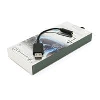 Переходник для наушников KIN KY-210 USB2.0(M)-Jack3.5(F), Black, Box