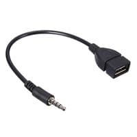 Переходник USB2.0(M)=&amp;gt; Jack 3.5(F) Stereo, 0,3м, Black, OEM