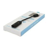 Переходник KIN KY-203 Type-C(M) =&amp;gt;Type-C(F) + Jack 3.5mm(F), 5см, Black, Box