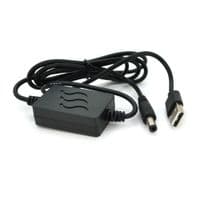 Кабель для роутера 5.5 / 2.1mm(M)=&amp;gt; USB2.0 (Input: 5V / Out:12V), 1м, Black, OEM