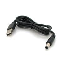 Кабель для роутера 5.5 / 2.1mm(M)=&amp;gt; USB2.0 (Out:5V), 0.7м, Black, OEM