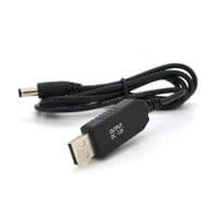 Кабель для роутера 5.5 / 2.5mm(M)=&amp;gt; USB2.0 (Out:12V), 1м, Black, OEM