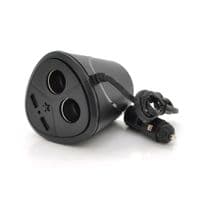 АЗУ разветвитель Olesson Ol-1670, 12V-2*12V+2*USB, Black, Blister
