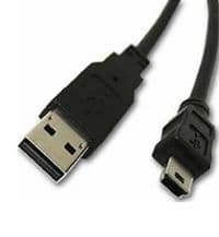 Кабель USB 2.0 (AM / Mini 5 pin) 0.4м, черный