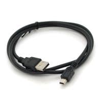 Кабель USB 2.0 (AM / Mini 5 pin) 0,8м, черный